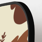 クマおもしろい顔 ピックルボールラケット (左詳細)