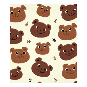 クマおもしろい顔 フォトプリント