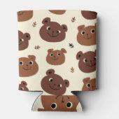 クマおもしろい顔 缶クーラー (裏面)