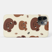 クマおもしろい顔 Case-Mate iPhoneケース (裏面(横))