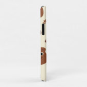 クマおもしろい顔 Case-Mate iPhoneケース (裏面/右)