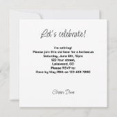 クマおもしろい魚釣り、退職金カード、誕生日 招待状 (裏面)