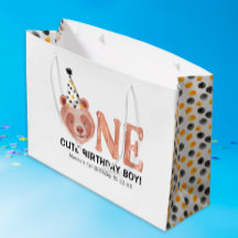 クマかわいいかわいい1歳の誕生日抱き枕- 1かわいい