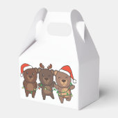 クマかわいいクマのクリスマス動物 フェイバーボックス (裏面サイド)