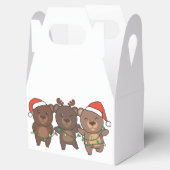 クマかわいいクマのクリスマス動物 フェイバーボックス (オープン)