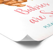 クマかわいいベビーは甘いPlease Take A Treat ポスター (角)