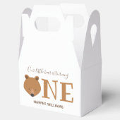 クマかわいい動物の最初の誕生日 フェイバーボックス (オープン)