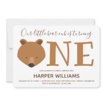 クマかわいい動物1歳の誕生日