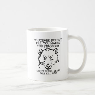クマがあなたを殺す 面白いマグカップ コーヒーマグカップ