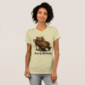 クマがやっと仕事してる Tシャツ (正面フル)