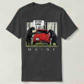 クマがメニューを見ると言う  Tシャツ (デザイン正面)