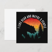 クマが好きで、たぶん3人くらい 招待状 (正面/裏面)