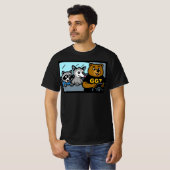 クマが運転してる Tシャツ (正面フル)