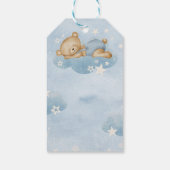 クマさんと一緒にお待ちかね ギフトタグ – 赤ちゃん男の子のシャワー好意 (裏面)