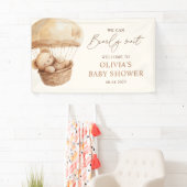 クマさんと一緒にお待ちかね！ テディベア ベイビーシャワー ウェルカム 横断幕 (インサイチュ)