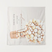 クマさんと一緒にお待ちかね!ベイビーシャワー タペストリー (正面(横))