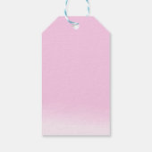 クマさんと一緒にお待ちかね - 女の子のベイビーシャワー ギフトタグ (裏面)