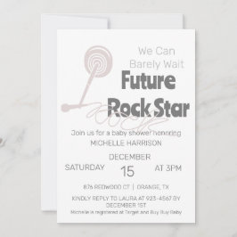 クマさんと一緒にお待ちかね！性別問わず楽しめるベイビーシャワーのご招待 招待状