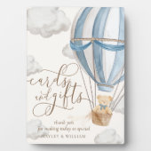 クマさんと一緒にお待ちしております カードとギフト フォトプラーク (正面)