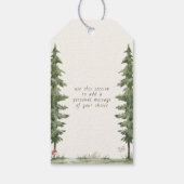 クマさんと一緒にお待ちしております ベイビーシャワーの感謝の気持ちを込めたプレゼント ギフトタグ (裏面)