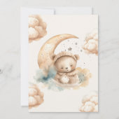 クマさんと一緒にお待ちしております　ベイビーシャワー 招待状 (裏面)