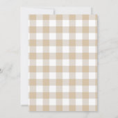 クマさんと一緒にお待ち遠しいシンプルな男女兼用 招待状 (裏面)