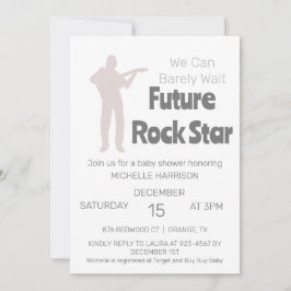 クマさんと一緒にお待ち遠しい！  ジェンダーニュートラルベイビーシャワーのご案内 招待状