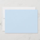 クマさんと一緒にお待ち遠しい♪ ボーホー テディベア 男の子 ベビーシャワー 招待状 (裏面)