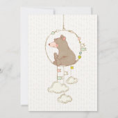 クマさんと一緒に待ち遠しい ベイビーシャワーのご案内 JL01 招待状 (裏面)