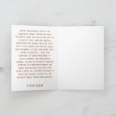 クマさんにとっても愛してるよ カップのポストカード カード (内部)