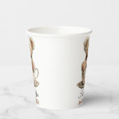 クマさんにとっても愛してるよ カップのポストカード 紙コップ (左)