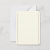 クマさん夫人 3.5x2.5 フラットカードII ノートカード (裏面)