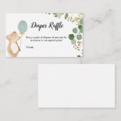 クマさん待ちきれない おむつくじ 封入カード エンクロージャーカード (正面/裏面)