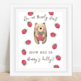 クマさん - おかあさんのおなかはどのくらい大きいの？ ポスター