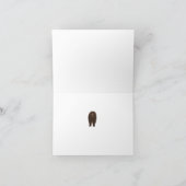 クマだ！グリーティングカード カード (内部)