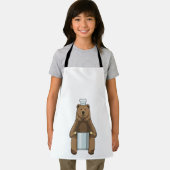クマとして調理師と料理ポット エプロン (インサイチュ)