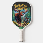 クマとの出会いウッズベアおもしろい狩り ピックルボールラケット (裏面)