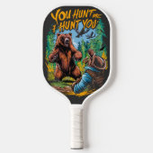 クマとの出会いウッズベアおもしろい狩り ピックルボールラケット (正面)