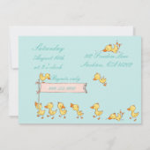 クマとアクリングスチルドレン誕生日招待状 招待状 (裏面)