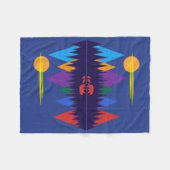 クマとカブス フリースブランケット (正面(横))