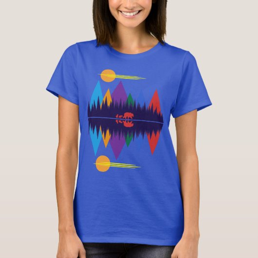 クマとカブス Tシャツ (正面)