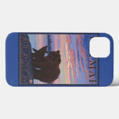 クマとカブ – アラスカ,カトマイ Case-Mate iPhoneケース (裏面 (横))