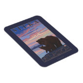 クマとカブ – アラスカ，シトカ マグネット (右側)