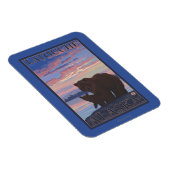 クマとカブ – アラスカ，ラトケ マグネット (右側)