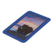 クマとカブ – アラスカ，ラトケ マグネット (左側)