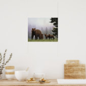 クマとカブ ポスター (キッチン)