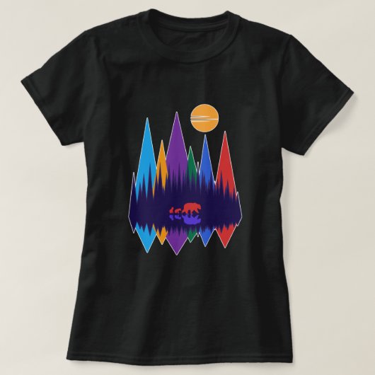 クマとカブ#3 Tシャツ (デザイン正面)