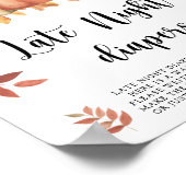 クマとカボチャ\深夜おむつゲームポスター ポスター (角)