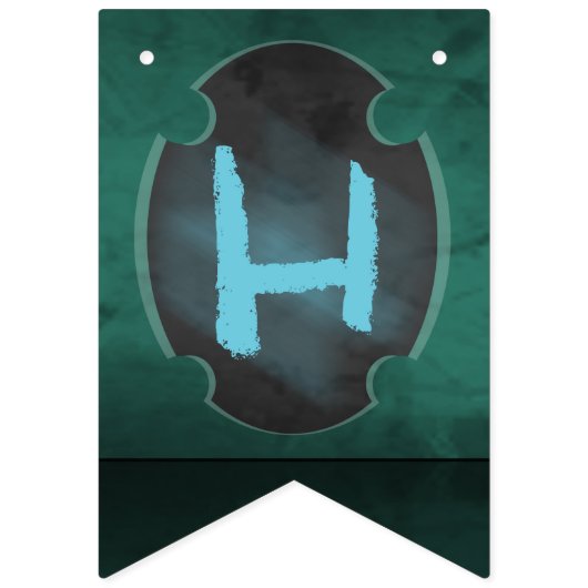 クマとキツネ誕生会 バンティングフラッグ (第2の旗)