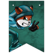 クマとキツネ誕生会 バンティングフラッグ (第1の旗)